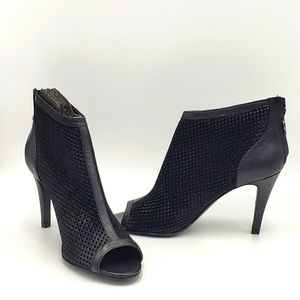 Ash "FiFi" Black Suede and Leather Bootie